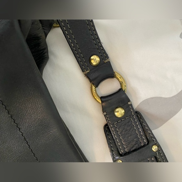 COACH Carly Large Hobo Shoulder Leather Black Purse - Picture 14 of 14